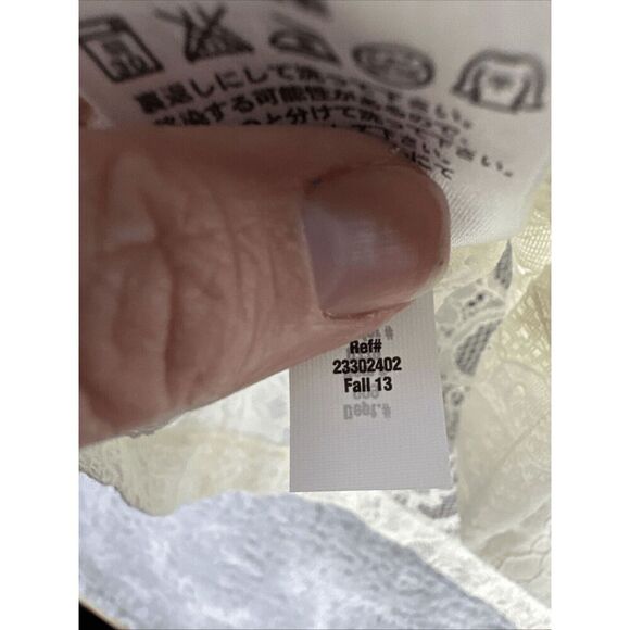 Eddie Bauer Women's Fairy Whimsy Feminine Sheer Lace Cap Sleeve Top XL Cream - Picture 9 of 13